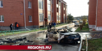 На улице Новой в раменском селе Софьино от обломков беспилотников сгорел автомобиль - Regions.Ru